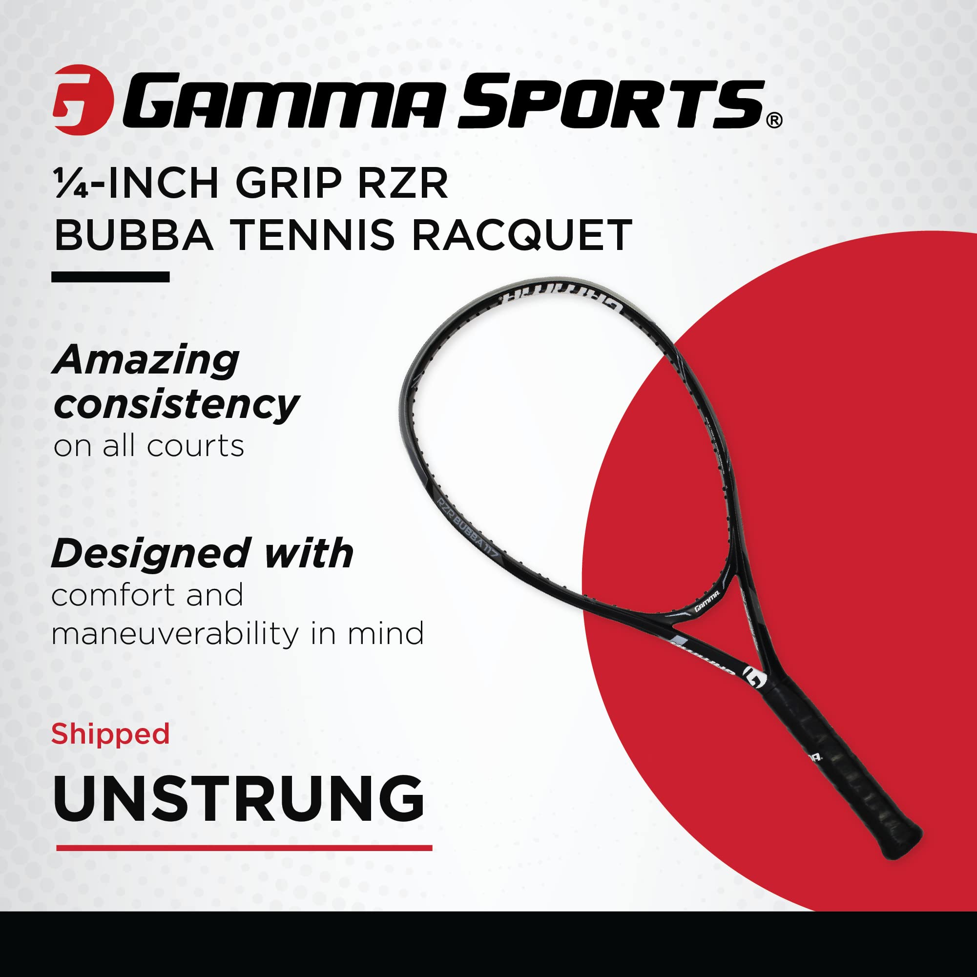 Amazon | GAMMA Sports RZR Bubba 137 テニスラケット 大型テニス